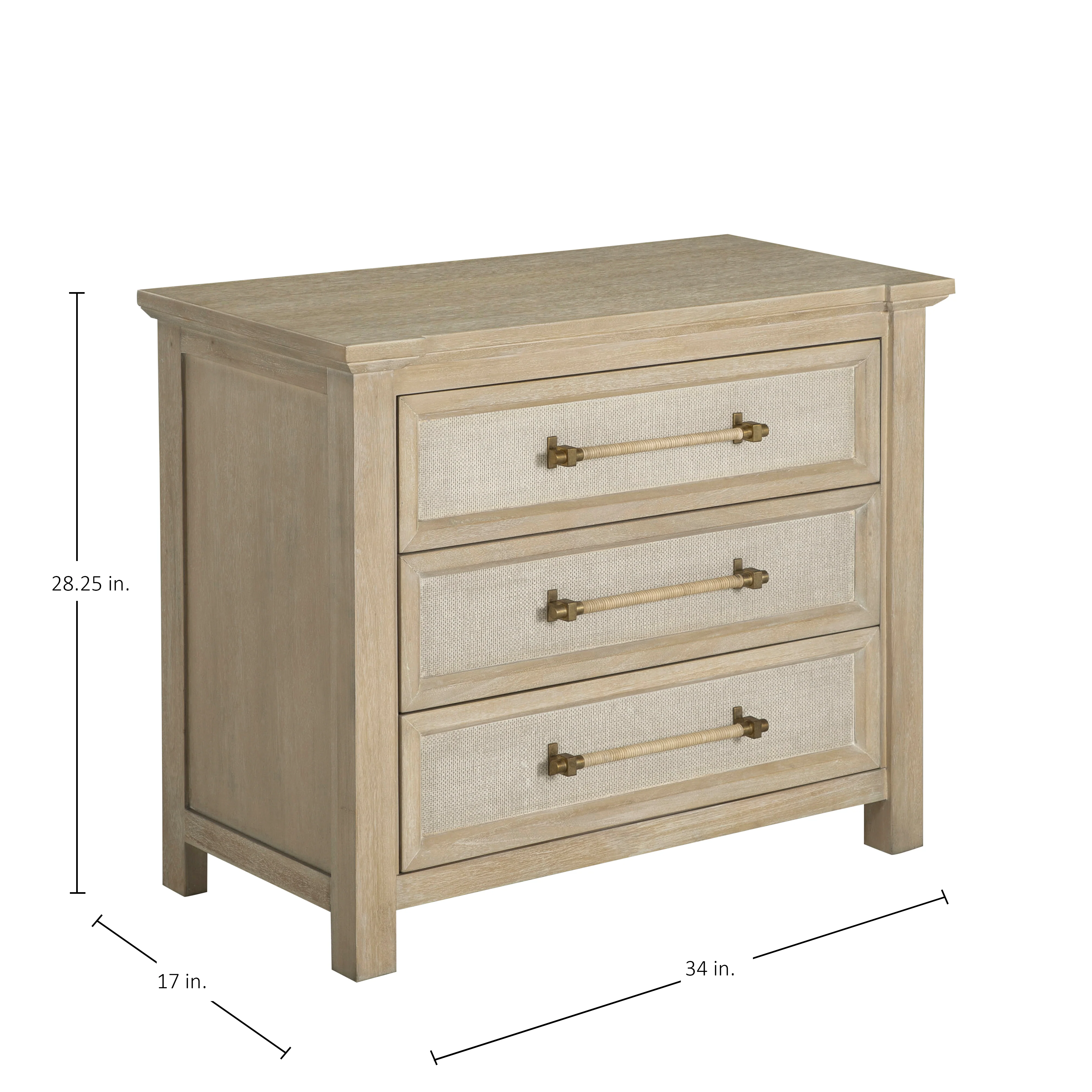 Astwood Three Drawer Nightstand - Image 2