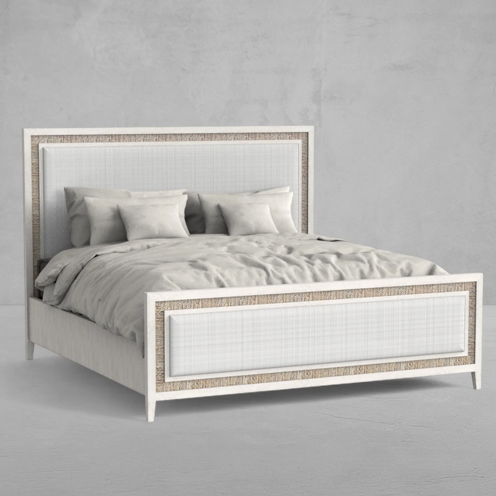 Grand Bermuda King Bed - Whitewash