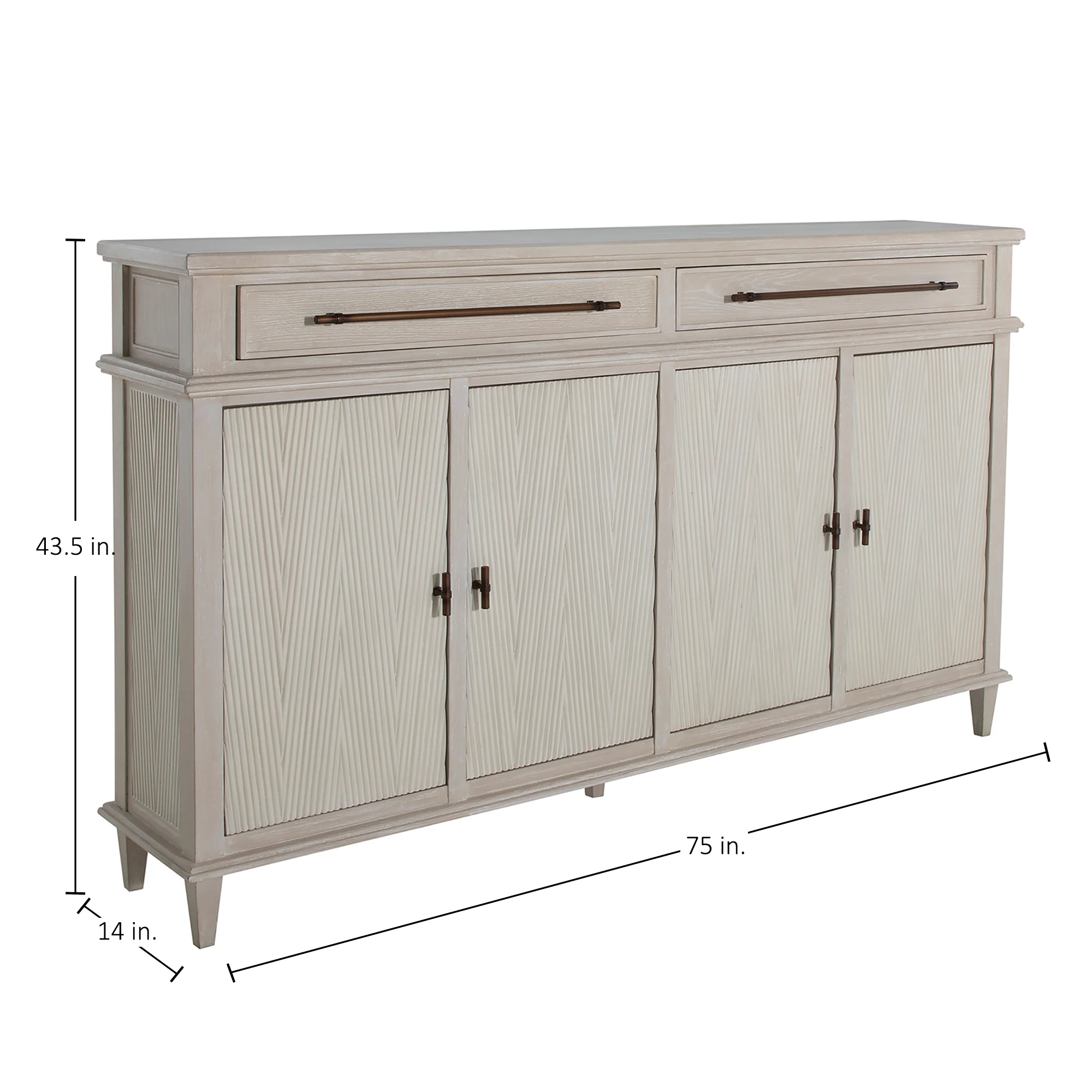Isaac Long Cabinet - White - Image 2
