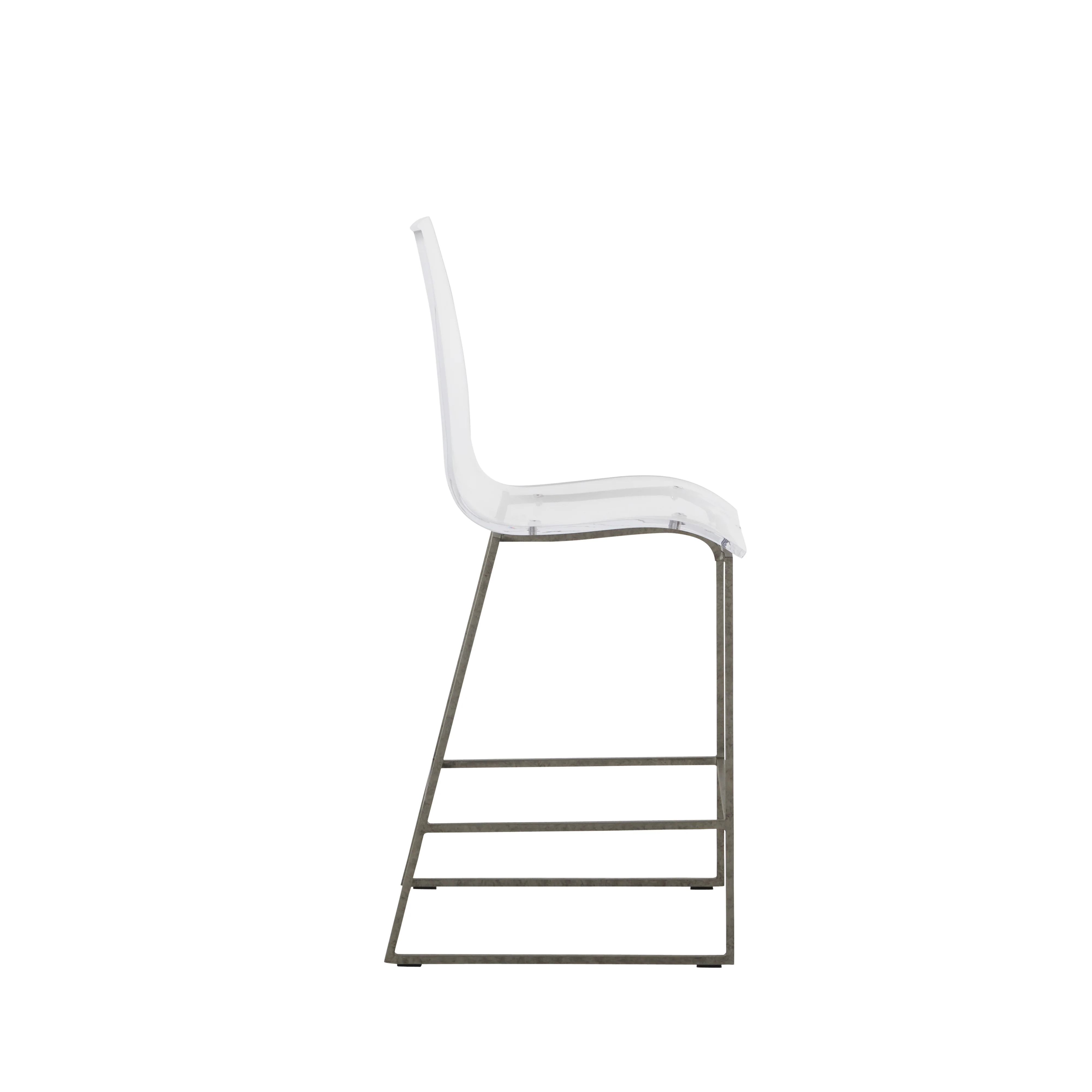 King 24.75" Counter Height Stool - Silver - Image 4