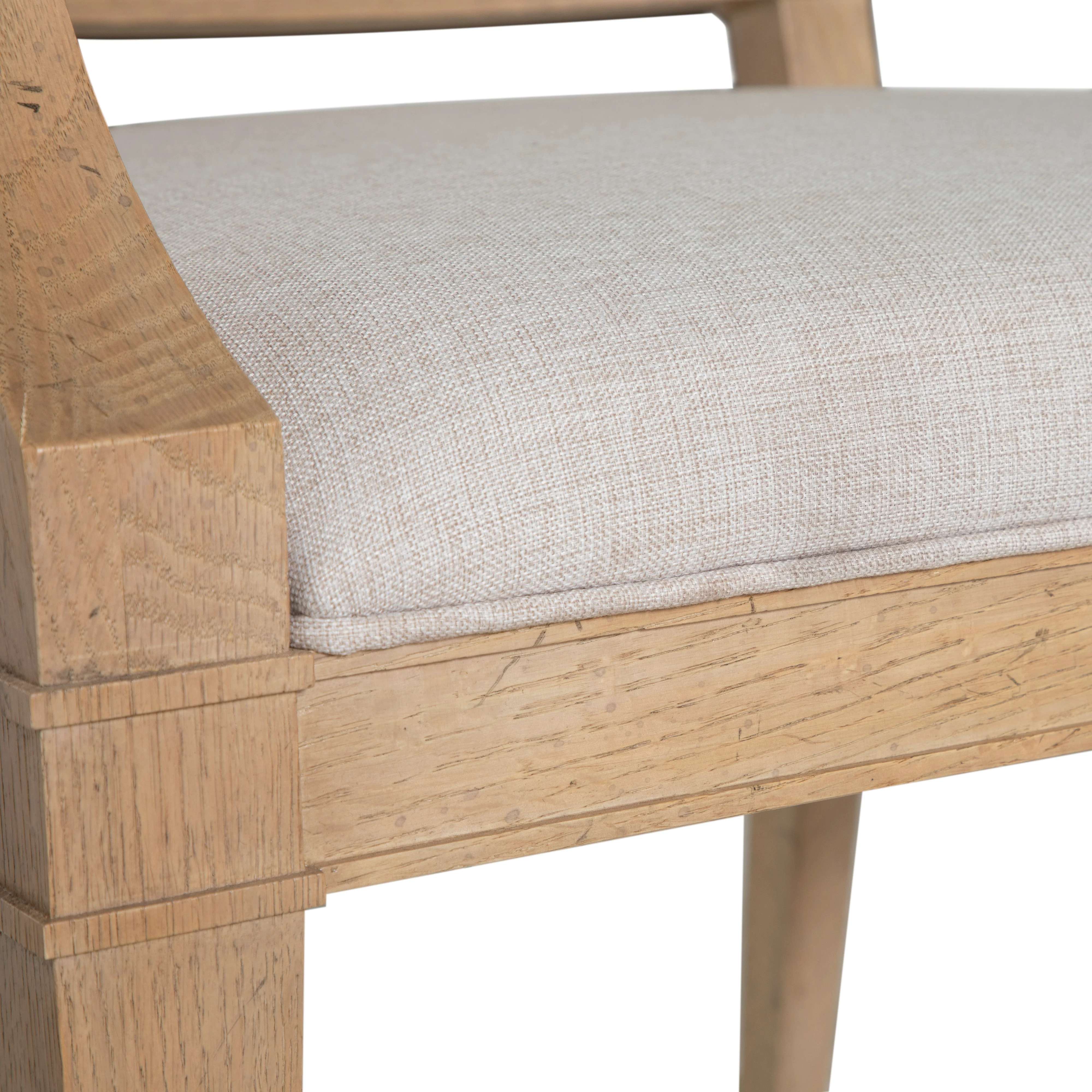 Mathis Dining Arm Chair - Rustic French Oak - Image 7