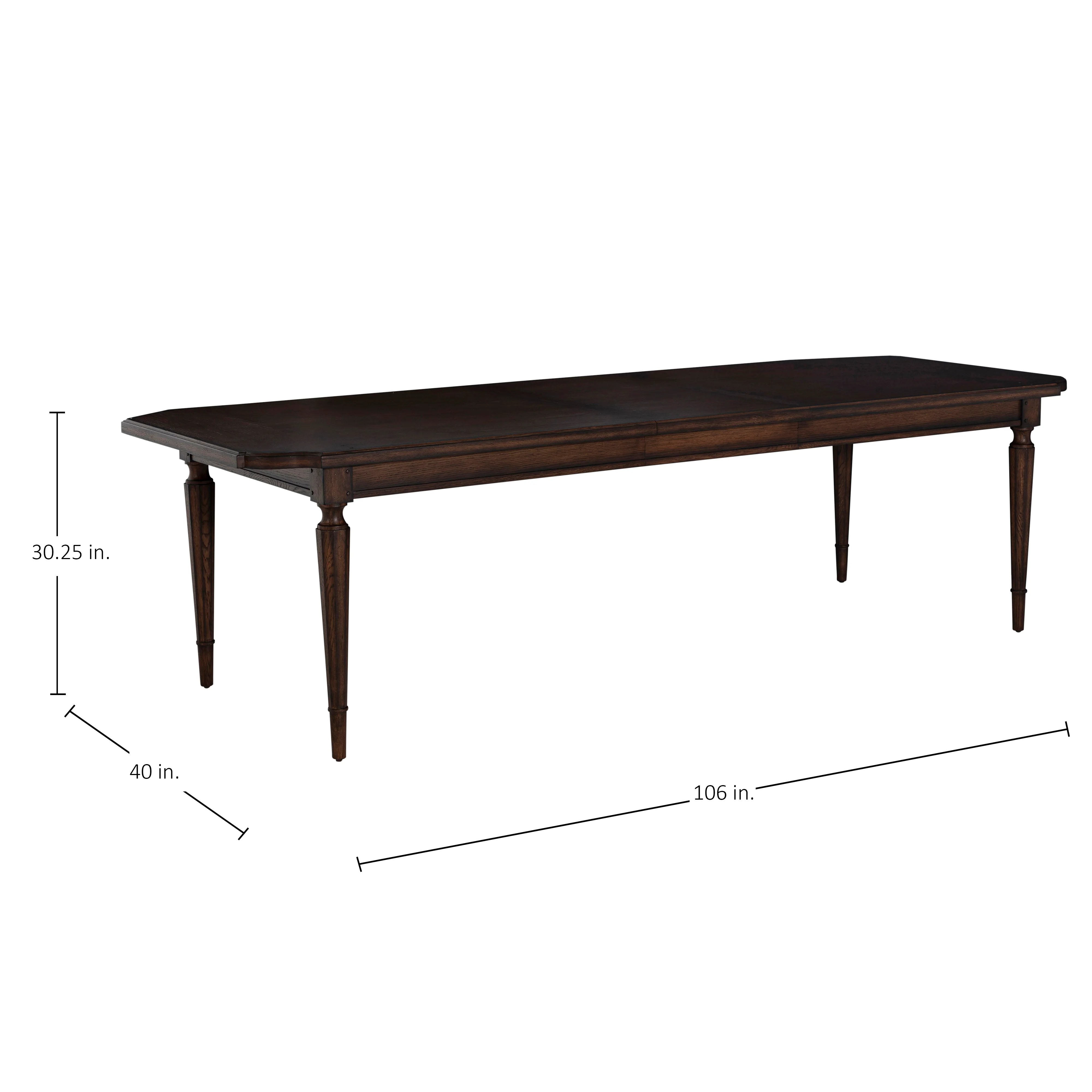 Mathis Extension Dining Table - Rustic Antique Oak - Image 2