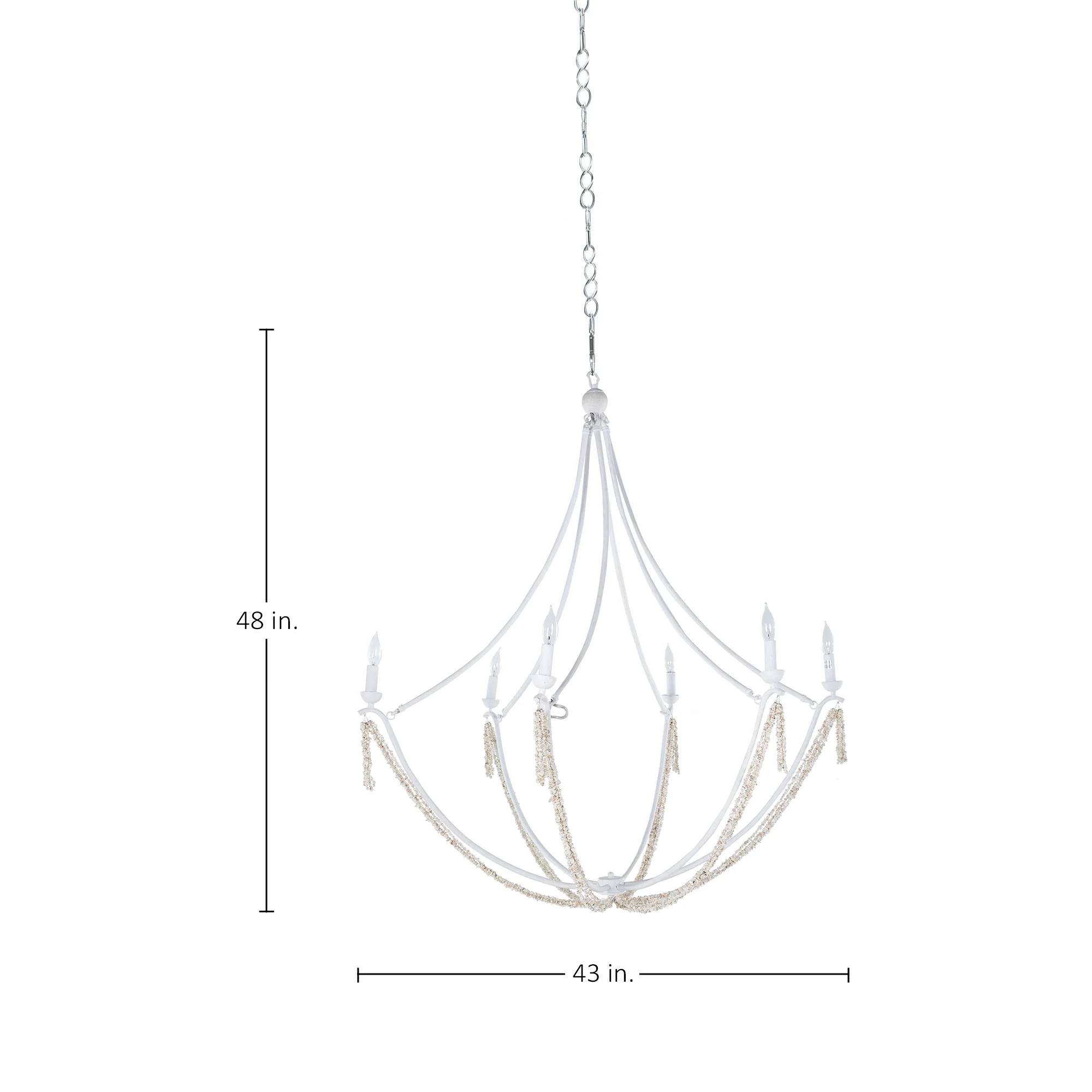 Nakita Chandelier - White - Image 2