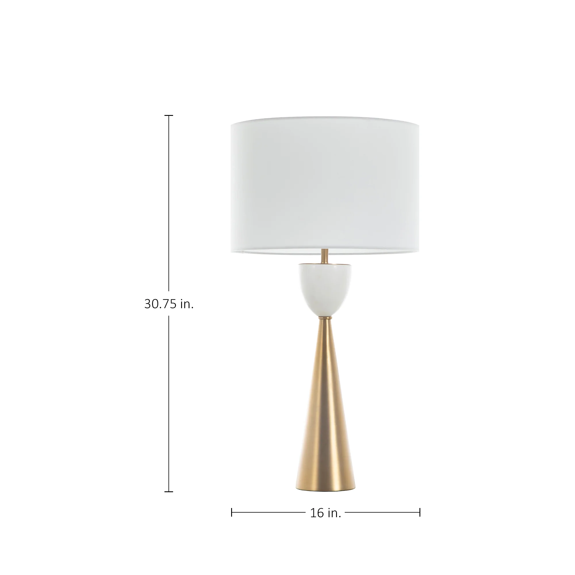 Rome Table Lamp - White - Image 2