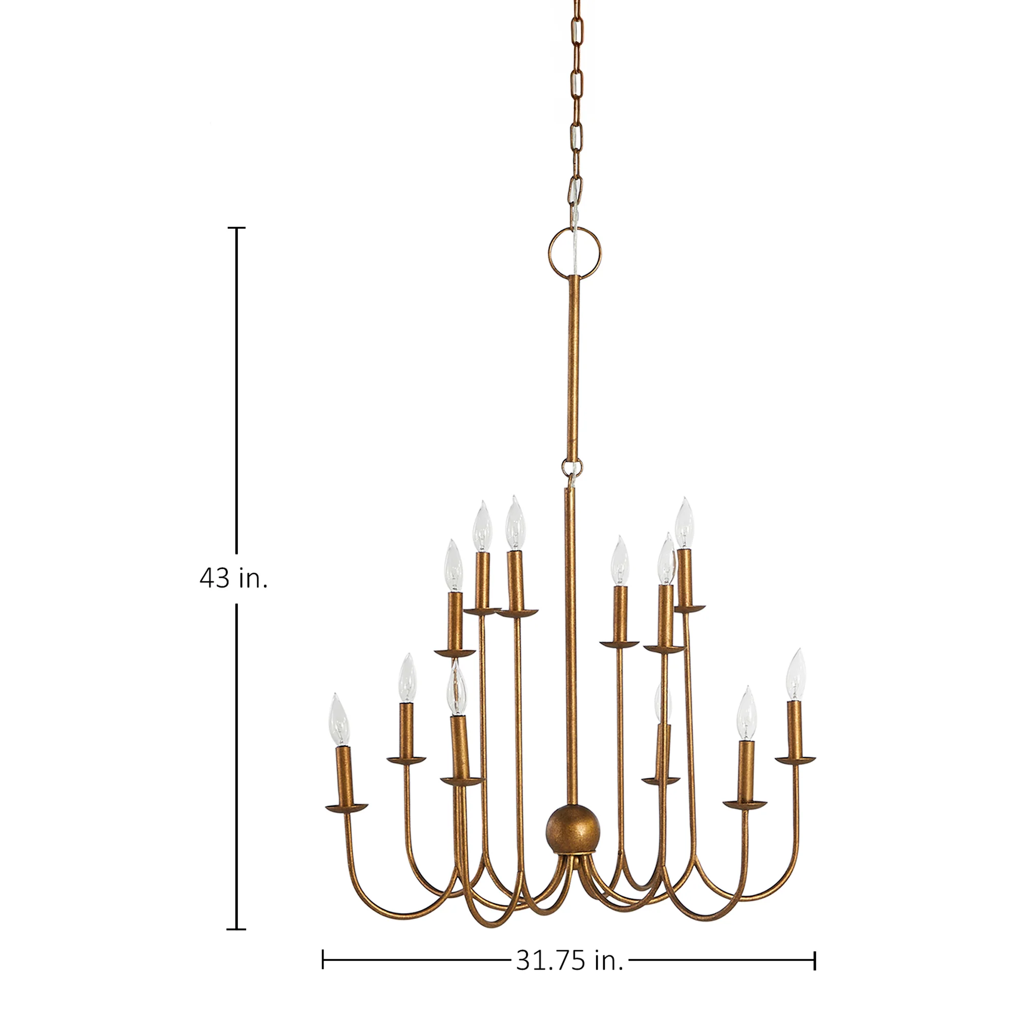 Snow Small Chandelier - Gold - Image 2