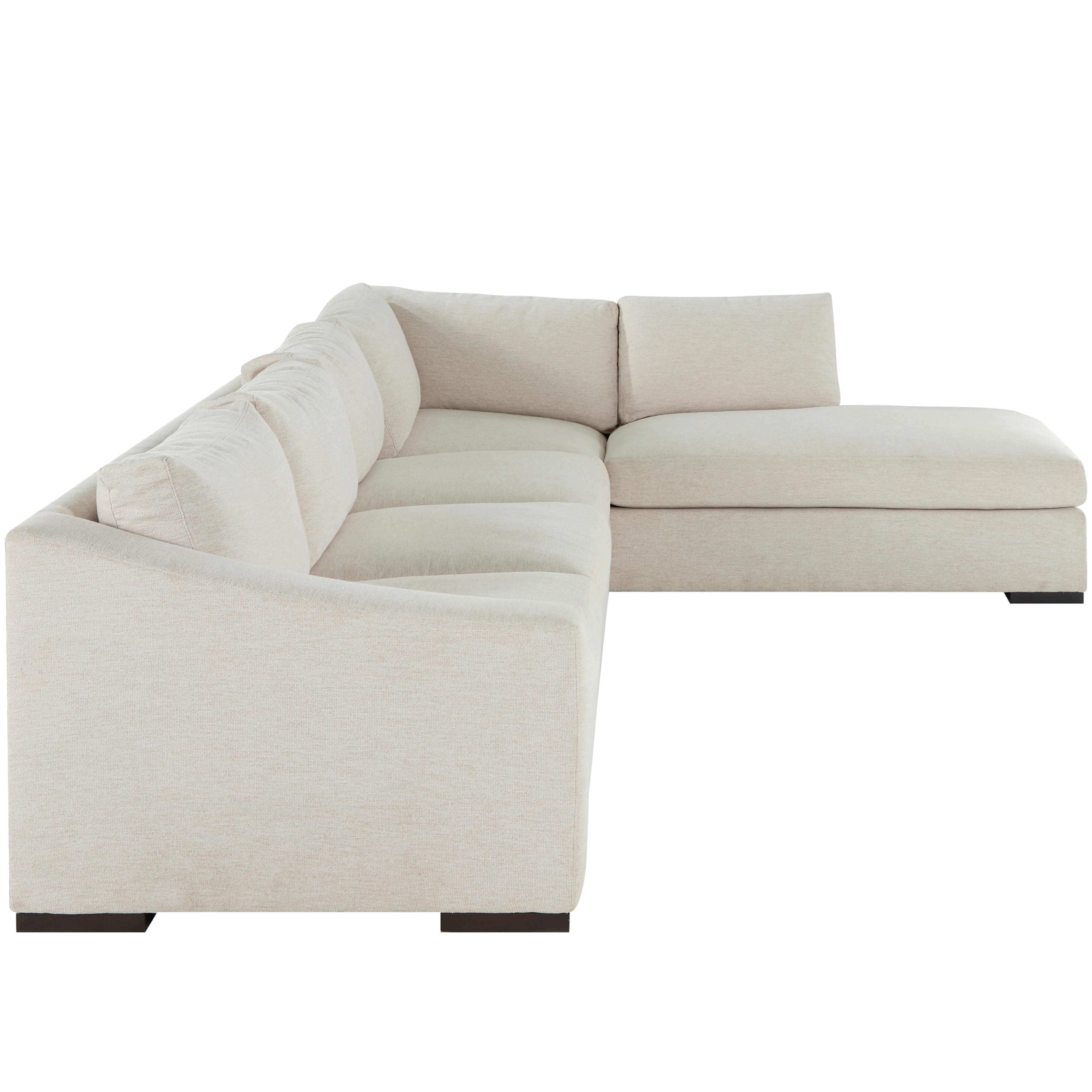 Swoop Arm Sectional With Right Arm Chaise - Image 4