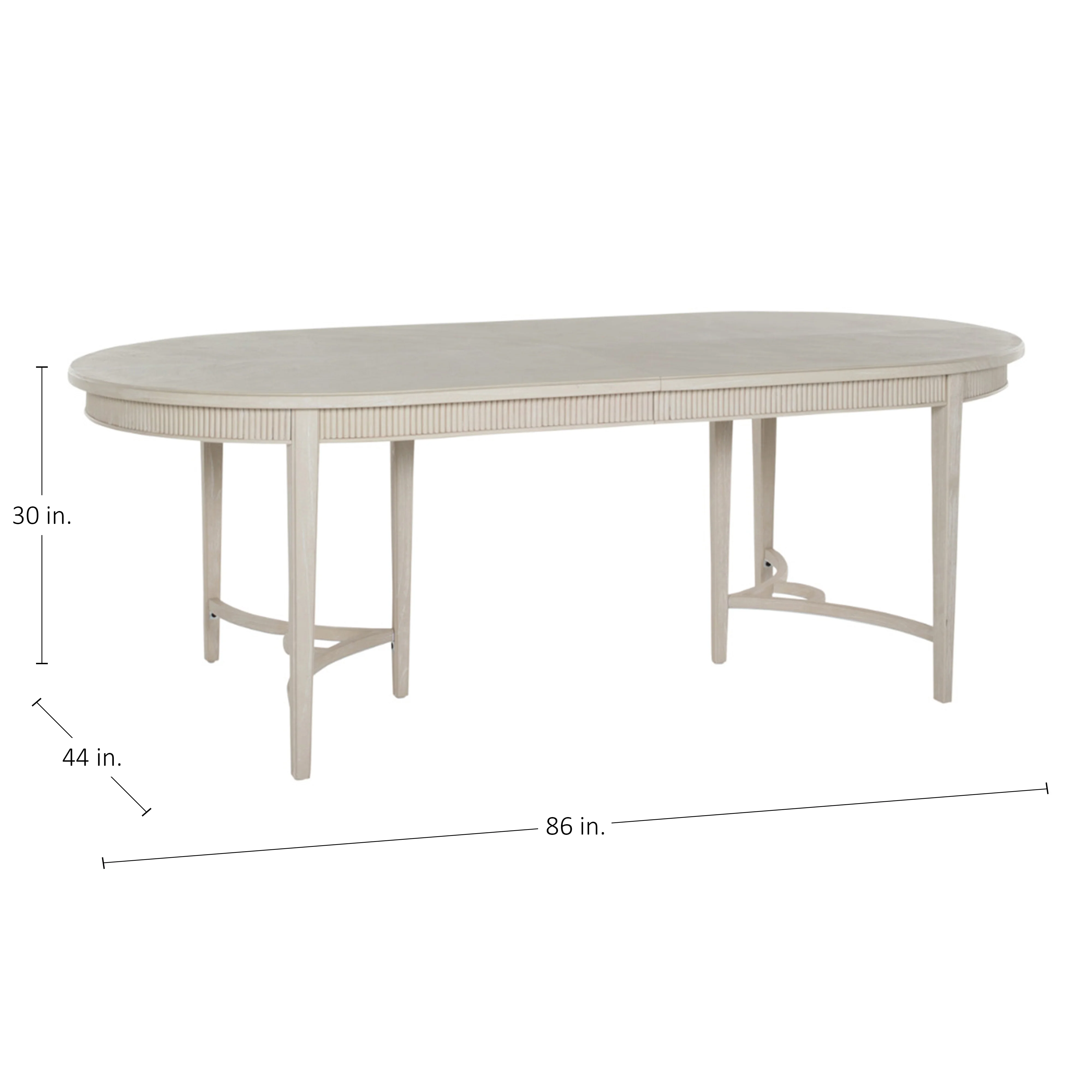 Whitlock Extension Dining Table - White - Image 3